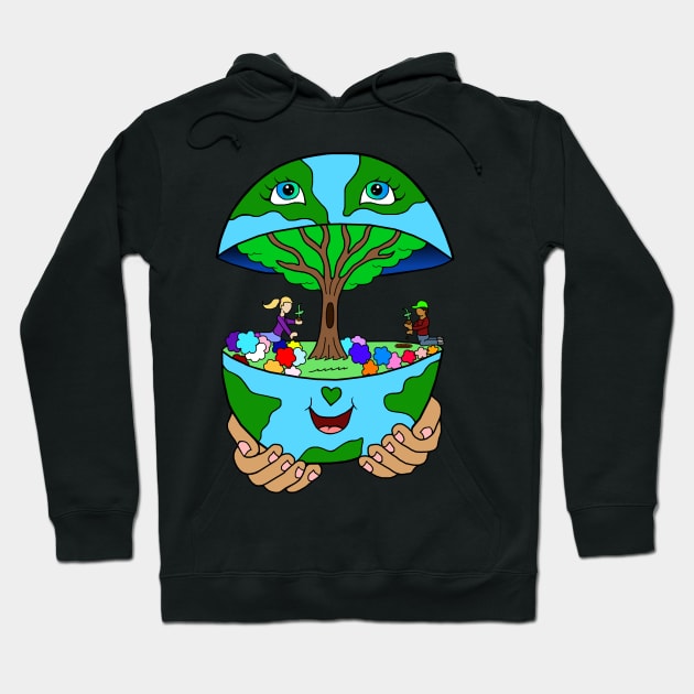 Let's Nurture the Earth Together Hoodie by Art by Deborah Camp